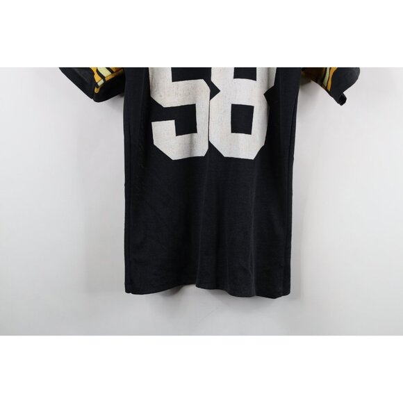 Vtg 70s Boys M Distressed Jack Lambert Pittsburgh Steelers Football Jersey USA - Picture 14 of 14